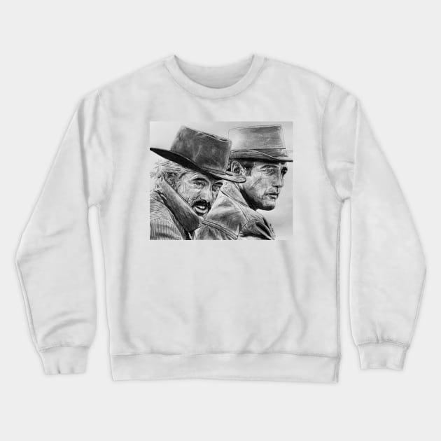 Butch Cassidy Sundance Kid Crewneck Sweatshirt by BryanWhipple